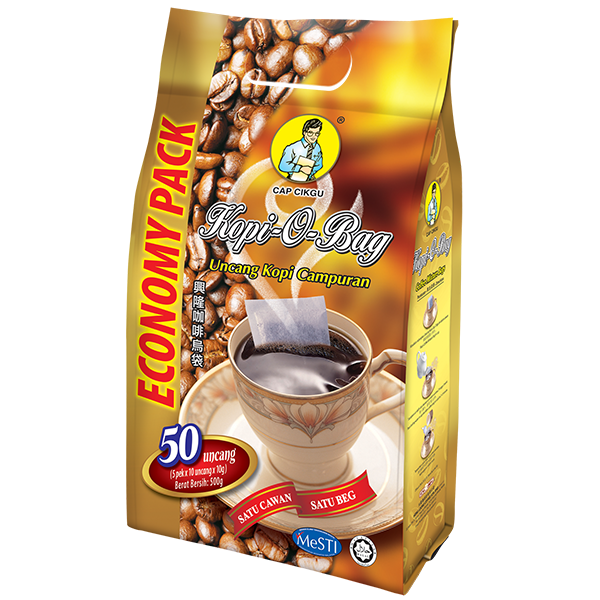 Heng Loong Coffee Products Capcikgu Kopi-O-Bag Economy Pack 50pkts